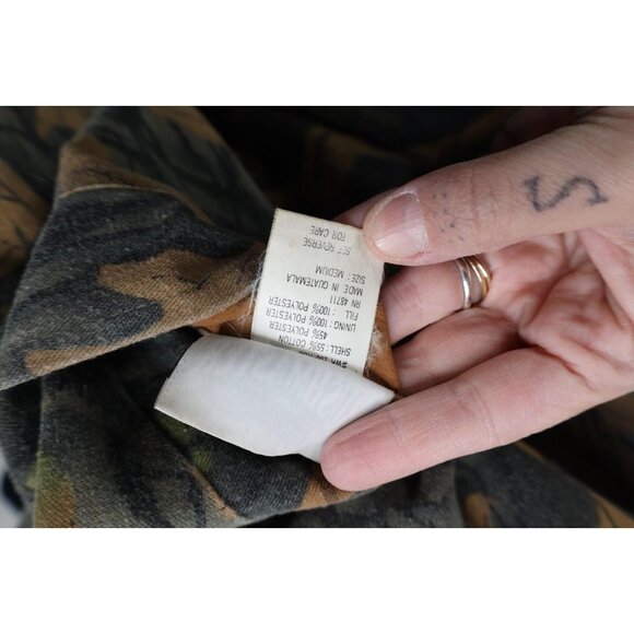 Vintage 90s Streetwear Mens Large Reversible Hooded Camouflage Parka Jacket - Picture 7 of 16